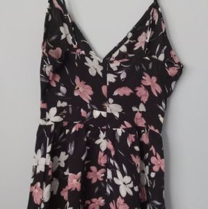 Shein Black Floral Summer Dress